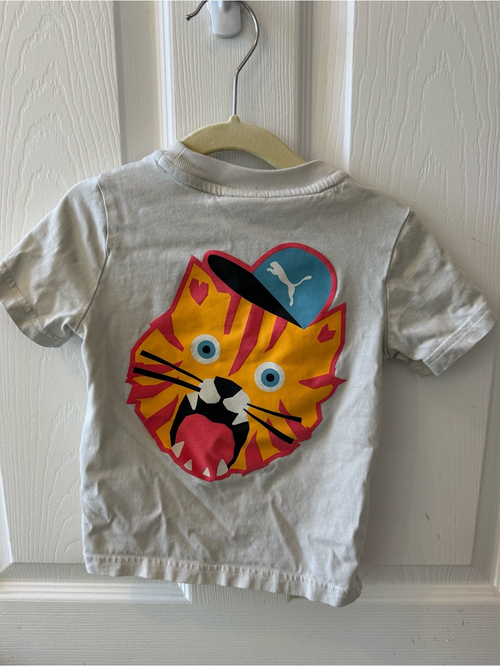 Puma Kids Cat Graphic T-Shirt 4T Short Sleeve